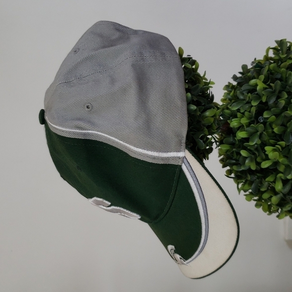Michigan State baseball hat, Spartans, green white gray, adjustable. OS - Picture 2 of 8
